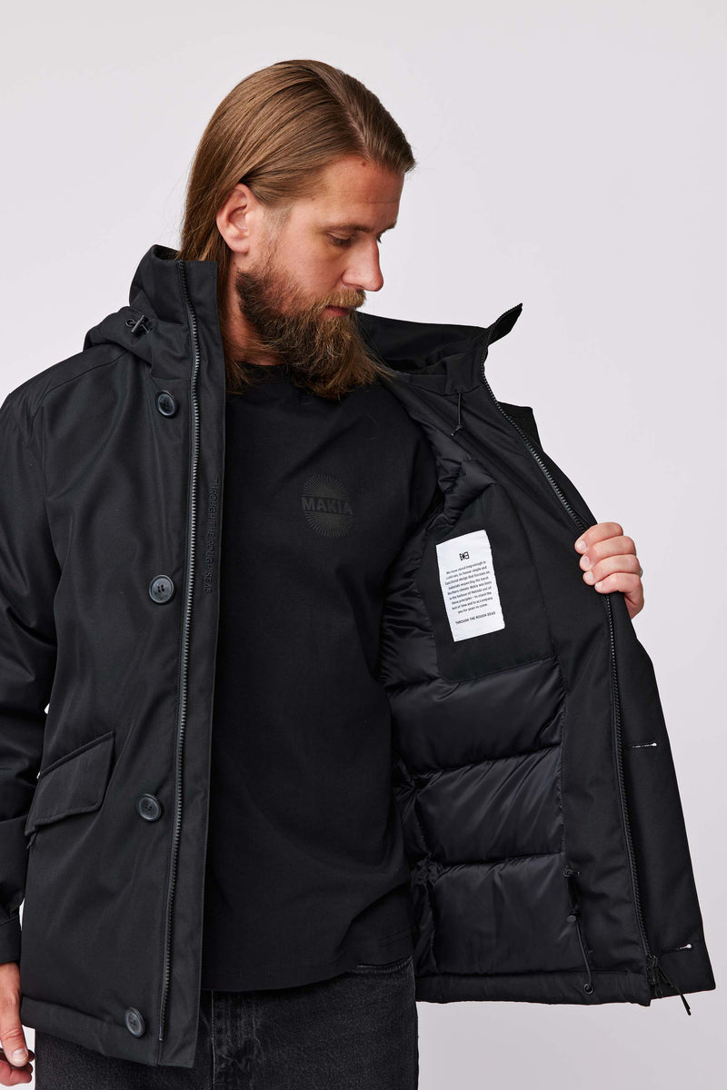 Hyod ST-W RUNKA PARKA BLACK size:M 秋冬（Helsinki Parka Black 